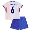 Maglia ufficiale Francia Camavinga 6 Trasferta Euro 2024 per Bambino